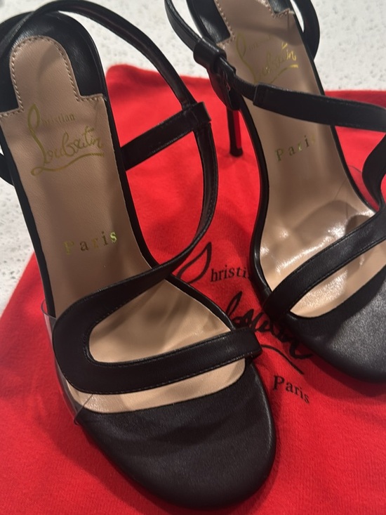 Christian Louboutin Shoes - Christian Louboutin Black Strappy Stiletto Sandals